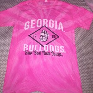 Short Sleeve Tie-Dye Georgia Bulldogs Shirt